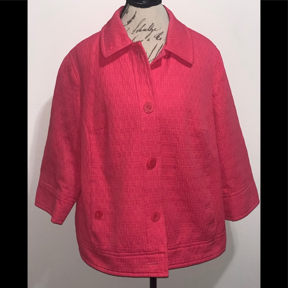 Sag Harbor pink 3/4 jacket